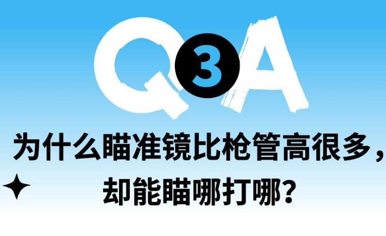 为什么瞄准镜比枪管高很多，却能瞄哪打哪？
